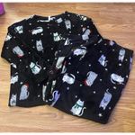 Joyspun christmas Cat Pajama Set Size Large Black Photo 0