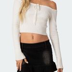 Edikted  Off-The-Shoulder Top Long Sleeve Photo 0