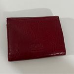 wilson's leather  Billfold in Red Leather with snap closures and zip pockets Photo 5