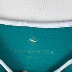 Tuckernuck  SPORT Green and White Terry Farah Pullover Sweater Women’s Sz XS Photo 7