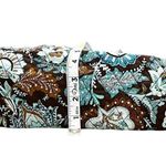 Vera Bradley Java Blue Large Tote with Tortoise Toggle Closure Photo 6