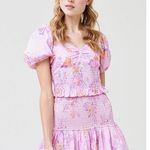 Love Shack Fancy  Jarrah Dress Royal Pink Berry Large NWT Photo 0