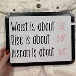 Michael Kors  Size 4 Boyfriend Jeans Distressed Cropped Mid Rise White Women’s Photo 9