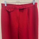 Ralph Lauren VTG 90s  L-RL Green Tag Red Wool Crest Pantsuit Preppy Heritage Med. Photo 8