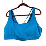 Athleta  Exhale Sports Bra 3X D-DD+ Santorini Blue Athletic Plus Yoga RunningNWOT Photo 0