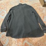 Aerie  lumberjane waffle knit oversized button up shirt grey size small Photo 2