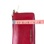 Michael Kors  Leather Jet Set Travel Continental Wallet Wristlet Lg Cherry Office Photo 10