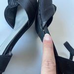 Fioni Nights Satin Kitten Heel Sandals Womens Size 8.5 Strappy Y2K Glam Cocktail Black Photo 5