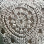 Solitaire  White knit style  Embellished Peplum Top Photo 2