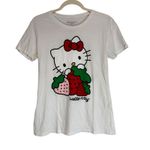 Hello Kitty  by Sanrio x Smak Parlour Strawberry Graphic T Shirt Womens XL White Photo 6