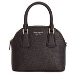 Kate Spade  Black Glitter Sylvia Dome Mini Satchel Photo 1