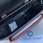 Michael Kors Black Manhattan Satchel Medium Contrast Trim Leather Photo 6