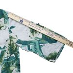 PURO LINO 100% Linen Italy Palms XL Set 2 Piece Blouse & Short Casual Photo 9