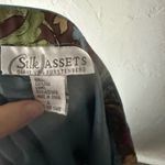 Diane Von Furstenberg  Silk Assets Wide Leg Palazzo Pants Blue L Oversized Artsy Photo 4