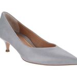 Vionic  • Josie Kitten Heel pump grey pointed toe leather cushioned orthotic Photo 0