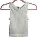 Aritzia Sunday Best Sinchseamless White Ribbed Cropped Tank Size XS Photo 1