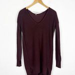 Lululemon The Sweater Life Burgundy Knit Jumper Large Heathered Bordeaux Drama Photo 3