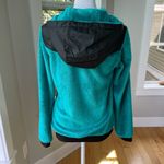 The North Face Oso Hoodie Teal Blue and Black Fleece Full Zip Jacket Size Small Photo 3