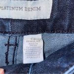 Chico's Platinum Denim Size 4 Dark Wash Flare Jeans Photo 4
