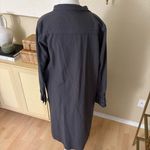 CP Shades Maxi Shirtdress In Midnight Textured Cotton Size Small Photo 5