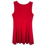 Loft Red Stretchy Sleeveless Above Knee A-Line Dress Holiday Christmas Size 10 Photo 1