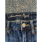 American eagle womens size 6 dark wash shorts cut offs Blue Photo 2