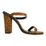 Wild Diva  | NWOT | Sz 9 | Animal Print Open Toe Chunky Heel Strappy Dress Pump Photo 5