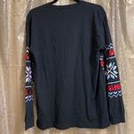 PINK - Victoria's Secret Victoria’s Secret PINK holiday sequin bling long sleeve campus shirt, size S Photo 4