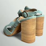 Chinese Laundry Kristin Cavallari by Lara Crisscross Heeled Sandal in Jade Suede Photo 3