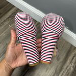 New Cushion Walk by Avon Woman Strip block heel shoes sandal Sz 9 Fabric Upper Multiple Photo 3