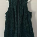 New Directions Women’s‎ Green Open Vest Large Photo 0