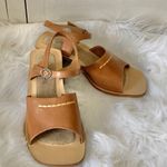 sbicca Sunflowers By  Tan Square Toe Heeled Sandals Photo 0
