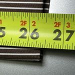 Jones New York  Signature Pants Sz 14 Brown White Stripe Capri Photo 5