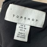 Topshop  women black shimmer mini dress size 4 Photo 5