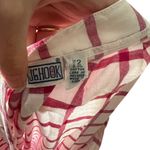 Vintage Pink & White Cotton Gingham Plaid Long Skirt Cottagecore Sz 12/ 28 Waist Photo 1