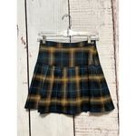 Dickies  Y2K Vintage Pleated Preppy Academia Mini Skirt - Blue & Tan /Size 1 (26) Photo 0