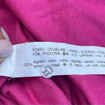 ZARA Voluminous Asymmetric Bubble Skirt Dress Hot pink linen cotton Sz L Photo 5