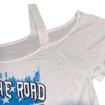 Zenobia Born To Ride White Short Sleeve Shirt Motorcycle NWOT Photo 3