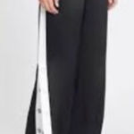 Stylish Black Boyfriend Jeans with White Side Stripe Size M Photo 1