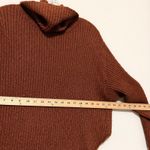 Free People  Beach Turtleneck Sweater OB1207478 Brown Rust Open Back Size Small Photo 5