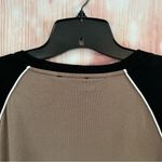 Cider Camel Ruched Side Raglan Sleeve Long Sleeve T Shirt Photo 8