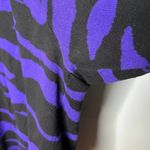 Eloquii purple & black open front thick one button cardigan thick sweater 3X Photo 11