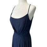 AMSALE Campbell Gown in Navy 8 Womens Long Maxi Dress Blue Photo 3