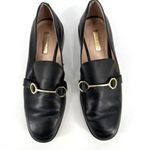Louise et Cie Bayne Womens Leather Slip On Round Toe Loafer Shoes Black Size 8.5 Photo 1