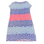 Talbots  Shell Print Striped Boat Neck Dress Womens XL Multicolor Nautical Beach Photo 2