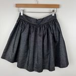 Joie NWT  Metallic Willa Mini Skirt Sz 2 Sparkle Party Cocktail‎ Holiday Gunmetal Photo 3