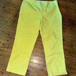 Chico's bright yellow 6/0.5 colorful cropped pants Photo 0
