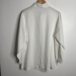 VTG‎ Bridgewater Studio Women 100% Linen White Long Sleeve Button Down Blouse 1X Photo 1