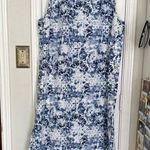 Habitat linen side button dress twilight sleeveless dress Photo 2
