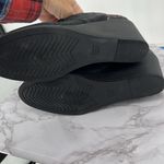 Toms Hyde Glitter Round Toe Wedge Ankle Boots Black 8.5 Sparkle Comfy Leather Photo 5